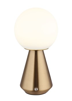 Globo lighting Lampa stołowa LED "Sora" w kolorze miedzianym - wys. 23,5 x Ø 12 cm ze sklepu Limango Polska w kategorii Oświetlenie - zdjęcie 189059941