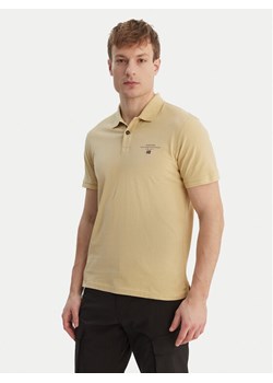 Napapijri Polo Elbas NP0A4GB4 Beżowy Regular Fit ze sklepu MODIVO w kategorii T-shirty męskie - zdjęcie 189060443