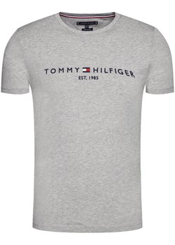 Tommy Hilfiger T-Shirt Core Logo Tee MW0MW11465 Szary Slim Fit ze sklepu MODIVO w kategorii T-shirty męskie - zdjęcie 189060470