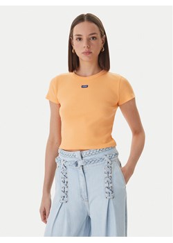 HUGO T-Shirt Baby 50510749 Pomarańczowy Slim Fit ze sklepu MODIVO w kategorii Bluzki damskie - zdjęcie 189060474
