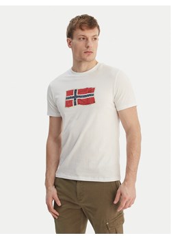 Napapijri T-Shirt S-Mahsa NP0A4FZB Biały Regular Fit ze sklepu MODIVO w kategorii T-shirty męskie - zdjęcie 189060534