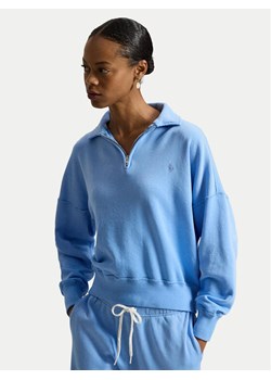 Polo Ralph Lauren Bluza 211B18686005 Błękitny Relaxed Fit ze sklepu MODIVO w kategorii Bluzy damskie - zdjęcie 189060604