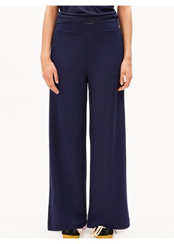 ARMEDANGELS Damskie spodnie materiałowe - Himaari Kobiety granatowy jednolity ze sklepu vangraaf w kategorii Spodnie damskie - zdjęcie 189061993