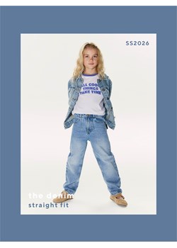 Reserved - Jeansy straight fit - niebieski ze sklepu Reserved w kategorii Spodnie dziewczęce - zdjęcie 189062323