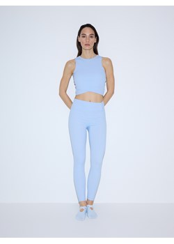 Reserved - Legginsy z marszczeniem - jasnoniebieski ze sklepu Reserved w kategorii Spodnie damskie - zdjęcie 189062402