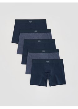 Reserved - 5 pack bokserek Long - granatowy ze sklepu Reserved w kategorii Majtki męskie - zdjęcie 189062463
