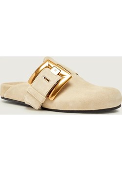 Balmain Mule | zamsz ze sklepu Gomez Fashion Store w kategorii Klapki damskie - zdjęcie 189064113