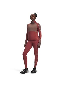 Damskie legginsy do biegania Under Armour UA Halo Run CW Tights - czerwone ze sklepu Sportstylestory.com w kategorii Spodnie damskie - zdjęcie 189064272