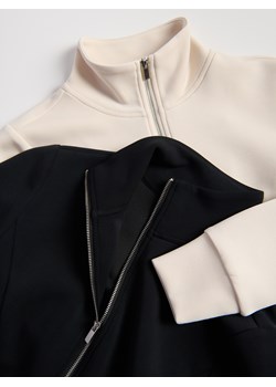 Reserved - Rozpinana bluza z modalem - kremowy ze sklepu Reserved w kategorii Bluzy damskie - zdjęcie 189064754