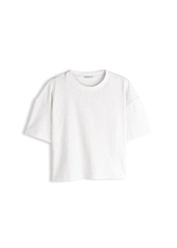 GATE Bawełniana koszulka z brokatem 34 ze sklepu gateshop w kategorii Bluzki damskie - zdjęcie 189065074