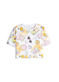 GATE Bawełniana koszulka z nadrukiem 9Y ze sklepu gateshop w kategorii Bluzki dziewczęce - zdjęcie 189065221