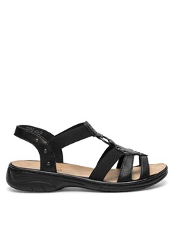 Sandały Rieker 64574-00 Czarny ze sklepu eobuwie.pl w kategorii Sandały damskie - zdjęcie 189065512