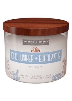 CANDLE-LITE Świeca zapachowa "Iced Juniper &amp; Eucalyptus" - 418 g ze sklepu Limango Polska w kategorii Świece i dyfuzory - zdjęcie 189066003