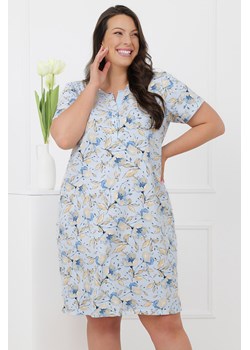 Italian Fashion Celozja koszula nocna na zatrzaski druk/niebieski ze sklepu kontri.pl w kategorii Koszule nocne - zdjęcie 189067493