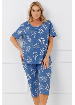 Italian Fashion Perina piżama krótki rękaw spodnie 3/4 druk/niebieski ze sklepu kontri.pl w kategorii Piżamy damskie - zdjęcie 189067553