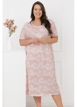 Italian Fashion Eleni koszula nocna krótki rękaw druk/łososiowy ze sklepu kontri.pl w kategorii Koszule nocne - zdjęcie 189067570