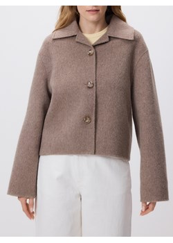 Reserved - Wełniana kurtka handmade - beżowy ze sklepu Reserved w kategorii Kurtki damskie - zdjęcie 189067603