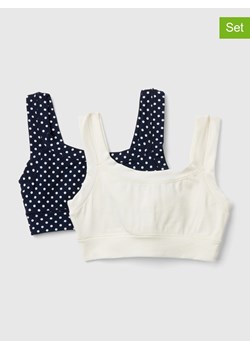 Benetton Topy (2 szt.) w kolorze granatowym i kremowym ze sklepu Limango Polska w kategorii Staniki dla dziewczynki - zdjęcie 189068952