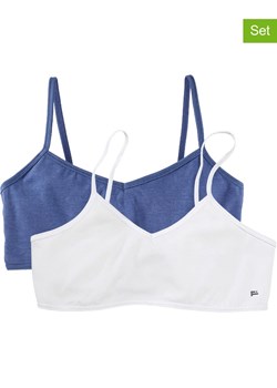 JAKO-O Topy (2 szt.) w kolorze białym i niebieskim ze sklepu Limango Polska w kategorii Staniki dla dziewczynki - zdjęcie 189069183