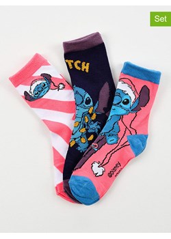 Lilo &amp; Stitch Skarpety (3 pary) "Lilo &amp; Stitch" ze wzorem ze sklepu Limango Polska w kategorii Skarpetki dziecięce - zdjęcie 189069231