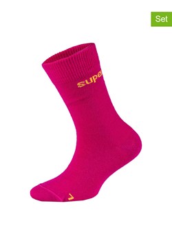super.natural Skarpety (2 pary) "All Day" w kolorze różowym ze sklepu Limango Polska w kategorii Skarpetki dziecięce - zdjęcie 189069751