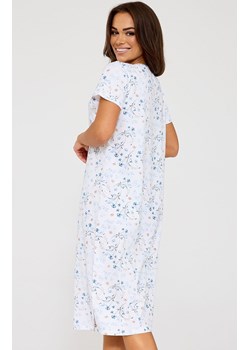 Bawełniana koszula nocna damska na krótki rękaw Florence 799/351, Kolor ecru-wzór, Rozmiar 2XL, Cornette ze sklepu Primodo w kategorii Koszule nocne - zdjęcie 189070370