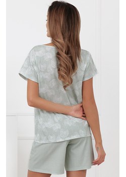Krótka piżama damska miętowa Kalina, Kolor miętowy-wzór, Rozmiar S, Italian Fashion ze sklepu Primodo w kategorii Piżamy damskie - zdjęcie 189070452