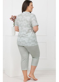 Rozpinana piżama damska miętowa Perla, Kolor miętowy-wzór, Rozmiar M, Italian Fashion ze sklepu Primodo w kategorii Piżamy damskie - zdjęcie 189070491