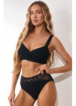 Figi damskie wysokie czarne Pure Promise Nr 23, Kolor czarny, Rozmiar S, Róża ze sklepu Primodo w kategorii Majtki damskie - zdjęcie 189070590