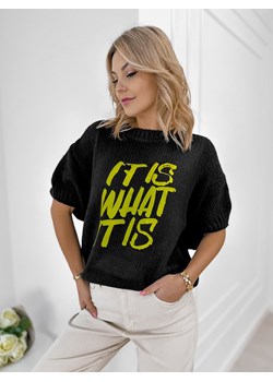 sweter fremont czarny one size ze sklepu UBRA w kategorii Swetry damskie - zdjęcie 189070672