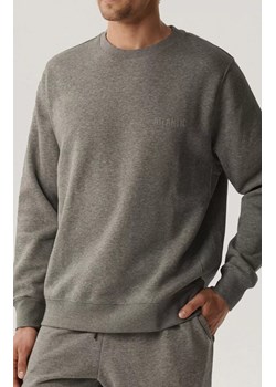Atlantic męska bluza HMT-002-SZARY MELANŻ CIEMNY, Kolor szary, Rozmiar L, ATLANTIC ze sklepu Intymna w kategorii Bluzy męskie - zdjęcie 189070773