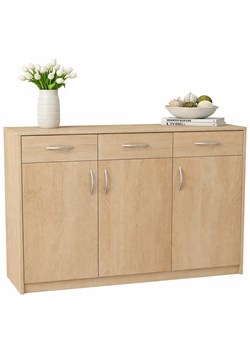 Skandynawska komoda z szufladami dąb sonoma S8-F44 ze sklepu Edinos.pl w kategorii Komody - zdjęcie 189071002