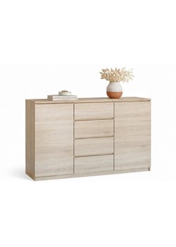 Komoda Na Ubrania Z Szufladami I 2 Szafkami Dąb Sonoma D7-L44 ze sklepu Edinos.pl w kategorii Komody - zdjęcie 189071041