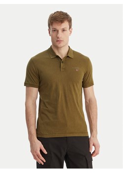 Napapijri Polo Elbas NP0A4GB4 Zielony Regular Fit ze sklepu MODIVO w kategorii T-shirty męskie - zdjęcie 189073273