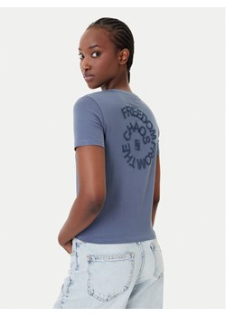 Quiksilver T-Shirt Lintah EQWZT03193 Niebieski Regular Fit ze sklepu MODIVO w kategorii Bluzki damskie - zdjęcie 189073281