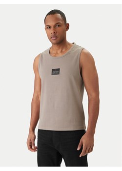 HUGO Tank top Darrio 50557629 Beżowy Regular Fit ze sklepu MODIVO w kategorii T-shirty męskie - zdjęcie 189073304