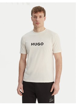 HUGO T-Shirt Dumeo 50557437 Écru Regular Fit ze sklepu MODIVO w kategorii T-shirty męskie - zdjęcie 189073350