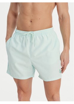 Calvin Klein Swimwear Szorty kąpielowe LV00N61045 Zielony ze sklepu MODIVO w kategorii Kąpielówki - zdjęcie 189073411