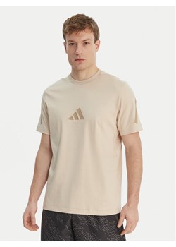 adidas T-Shirt Z.N.E. KE4694 Beżowy Regular Fit ze sklepu MODIVO w kategorii T-shirty męskie - zdjęcie 189073421