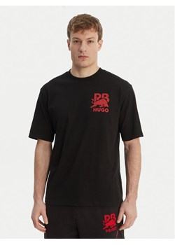 HUGO T-Shirt Delel_RB 50564572 Czarny Relaxed Fit ze sklepu MODIVO w kategorii T-shirty męskie - zdjęcie 189073500
