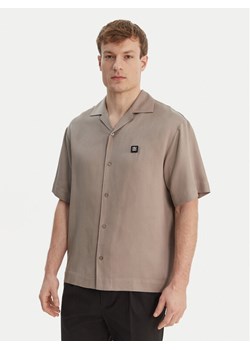 HUGO Koszula Espino 50560593 Brązowy Oversize ze sklepu MODIVO w kategorii Koszule męskie - zdjęcie 189073550