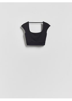 Reserved - Krótki top - czarny ze sklepu Reserved w kategorii Bluzki damskie - zdjęcie 189075273