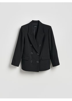 Reserved - Dwurzędowa marynarka - czarny ze sklepu Reserved w kategorii Marynarki damskie - zdjęcie 189077640