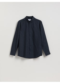 Reserved - Bawełniana koszula regular fit - granatowy ze sklepu Reserved w kategorii Koszule męskie - zdjęcie 189081044