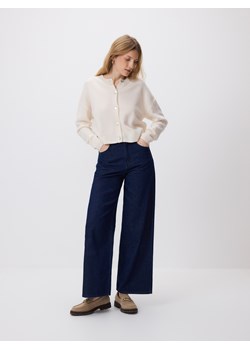 Reserved - Jeansy wide leg - granatowy ze sklepu Reserved w kategorii Jeansy damskie - zdjęcie 189081051