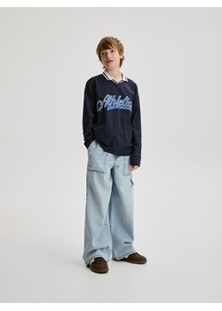Reserved - Jeansy baggy - niebieski ze sklepu Reserved w kategorii Spodnie chłopięce - zdjęcie 189081150