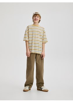 Reserved - Bawełniane spodnie - oliwkowy ze sklepu Reserved w kategorii Spodnie chłopięce - zdjęcie 189081174