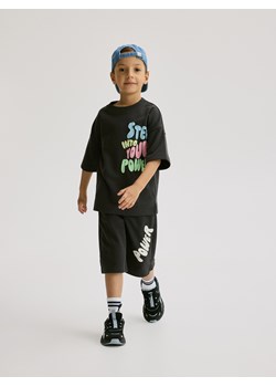 Reserved - Bawełniany komplet - czarny ze sklepu Reserved w kategorii Spodnie chłopięce - zdjęcie 189081183