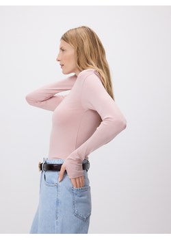 Reserved - Bluzka z ozdobnym marszczeniem - pastelowy róż ze sklepu Reserved w kategorii Bluzki damskie - zdjęcie 189081223