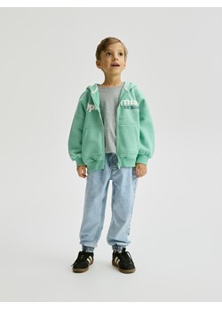Reserved - Rozpinana bluza oversize - jasnoturkusowy ze sklepu Reserved w kategorii Bluzy chłopięce - zdjęcie 189081302
